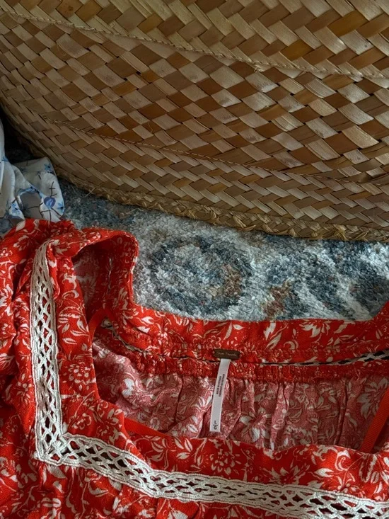 free people floral tunic / mini dress - Picture 5 of 5